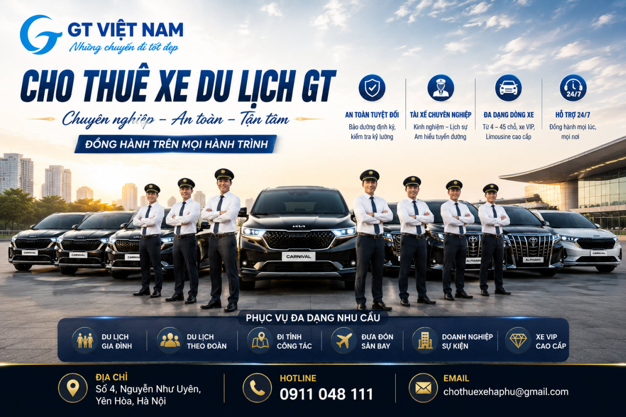 Giới thiệu GT Việt Nam - Dịch vụ cho thuê xe Carnival tại Hà Nội
