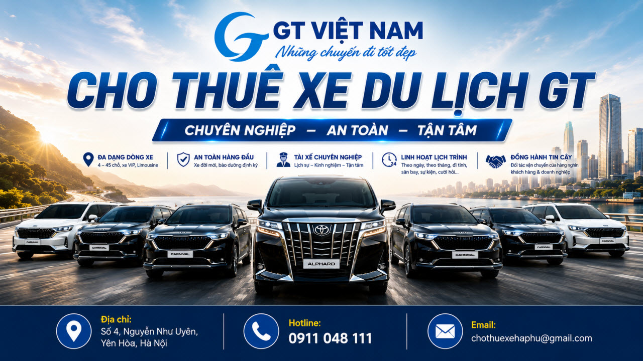 Giới thiệu GT Việt Nam - Dịch vụ cho thuê xe Carnival tại Hà Nội