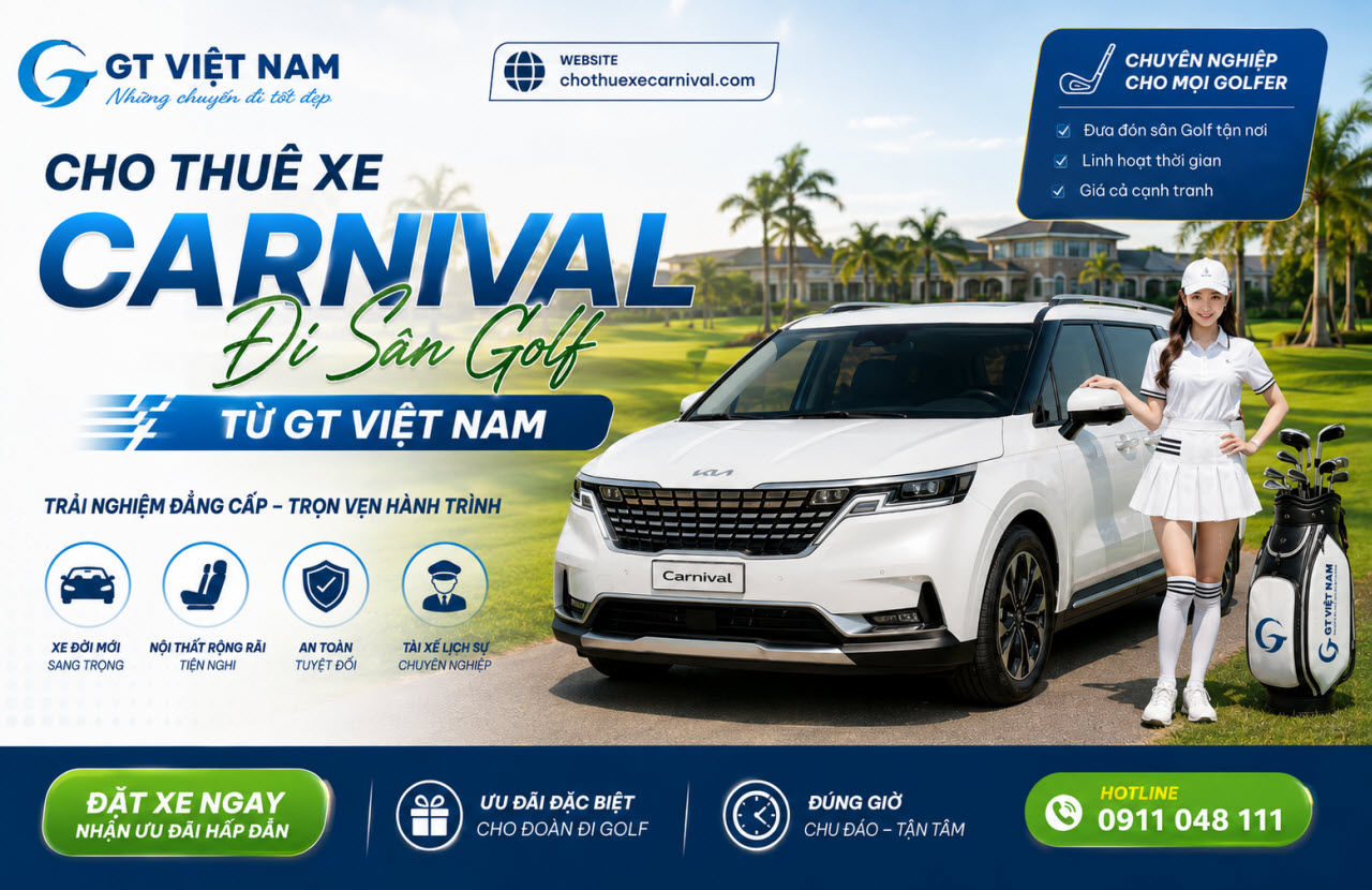 Thuê xe Carnival đi sân Golf