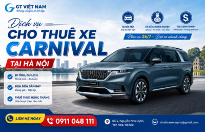 Dịch vụ cho thuê xe Kia Carnival tại Hà Nội giá tốt uy tín