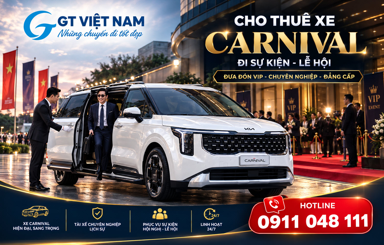 Thuê Xe Carnival Đi Sự Kiện Lễ Hội