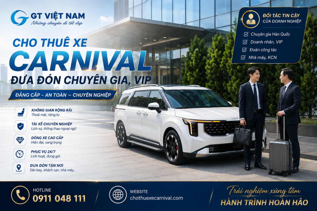 Thuê Xe Carnival Đưa Đón Chuyên Gia Thuê Xe Carnival Đưa Đón Chuyên Gia